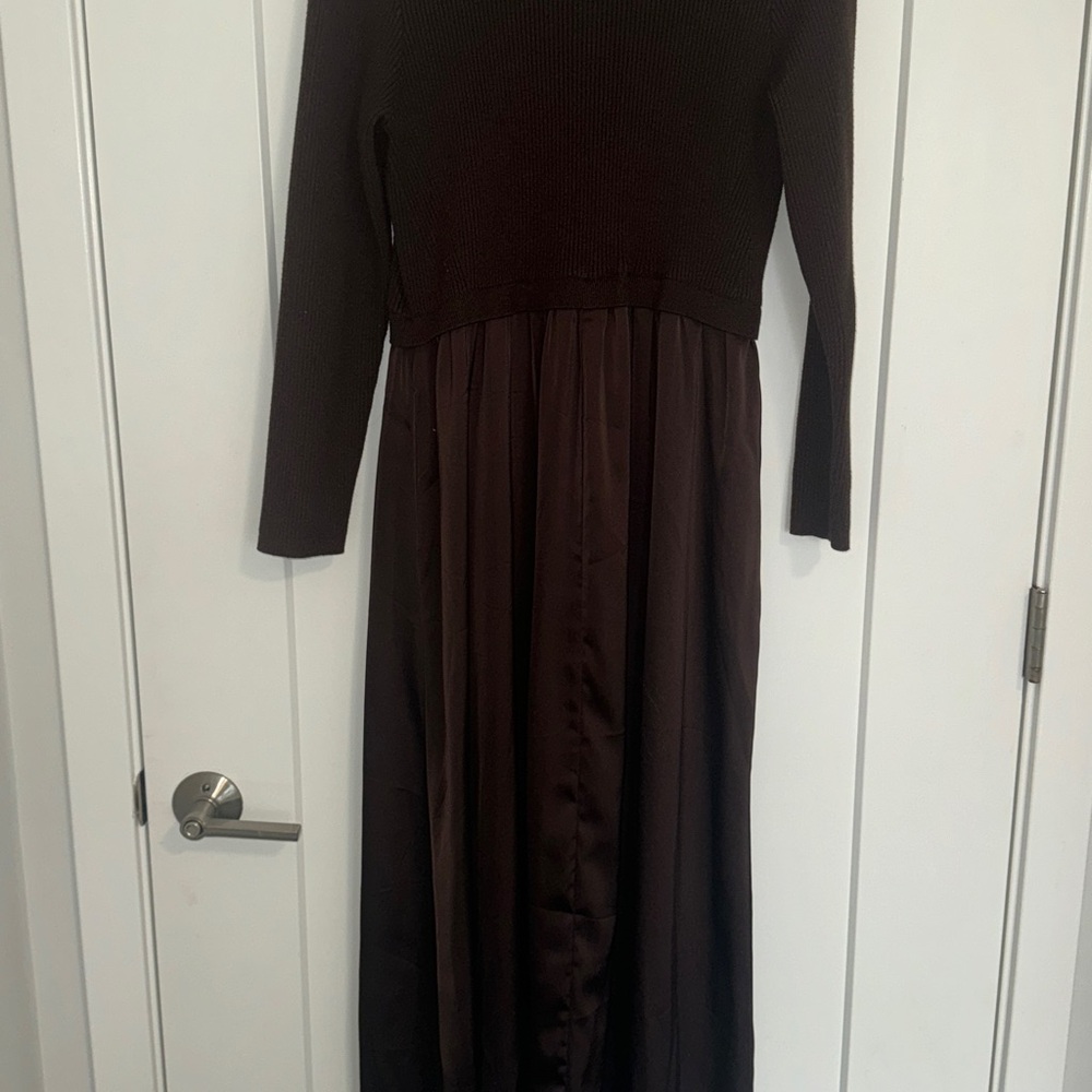 Elegant Brown Maxi Dress